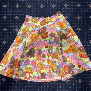 Sweet Petunia Disney Treats colorful Skirt size S